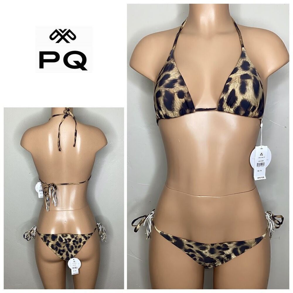 New. Pilyq jungle tie bikini. S-top/M-bottom. Retails $159